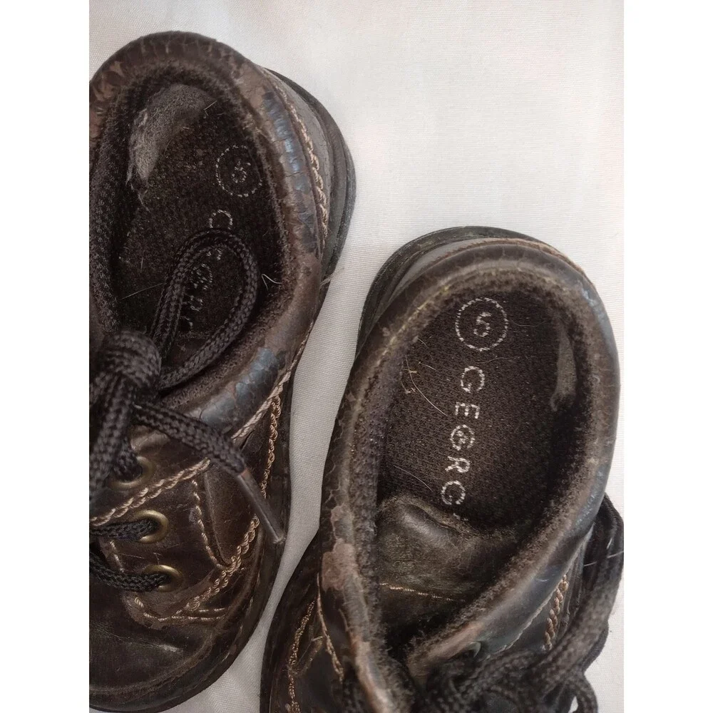 George Toddler Brown Dress Shoes size 6